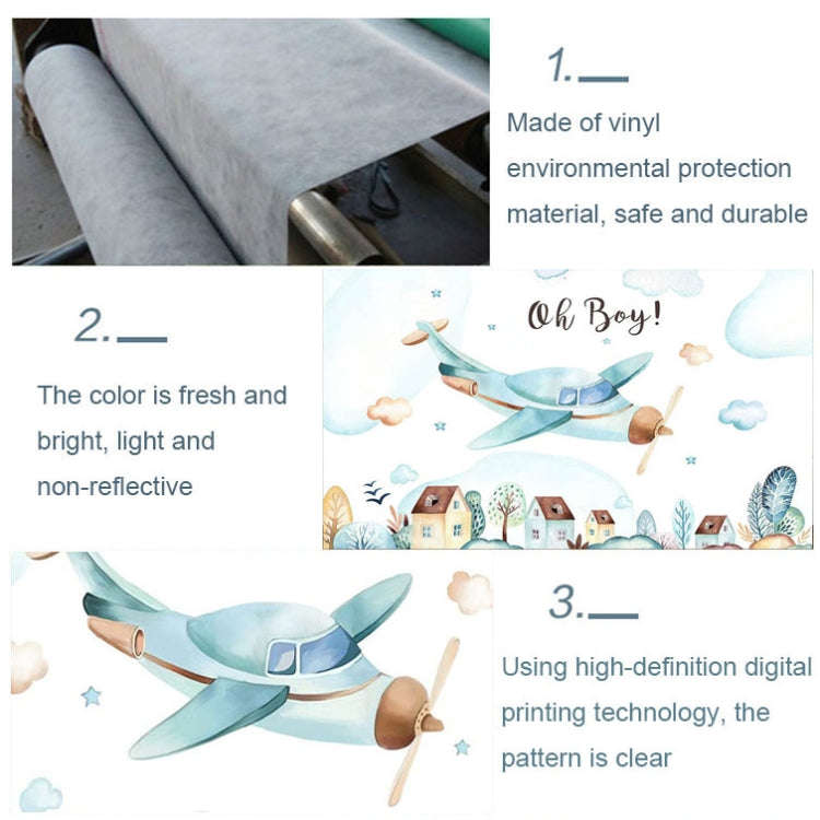 210x150cm Aircraft Theme Birthday Background Cloth Party Decoration Photography Background