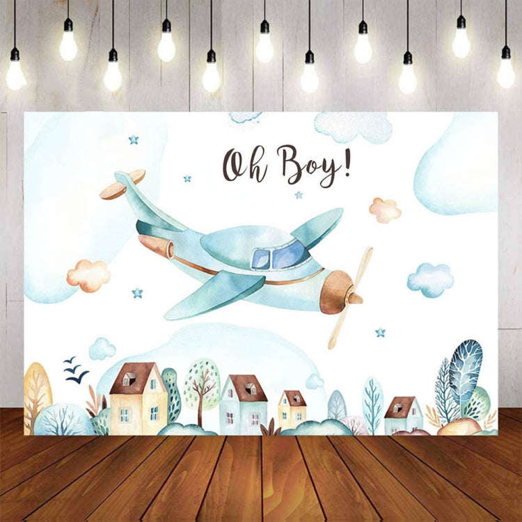 210x150cm Aircraft Theme Birthday Background Cloth Party Decoration Photography Background