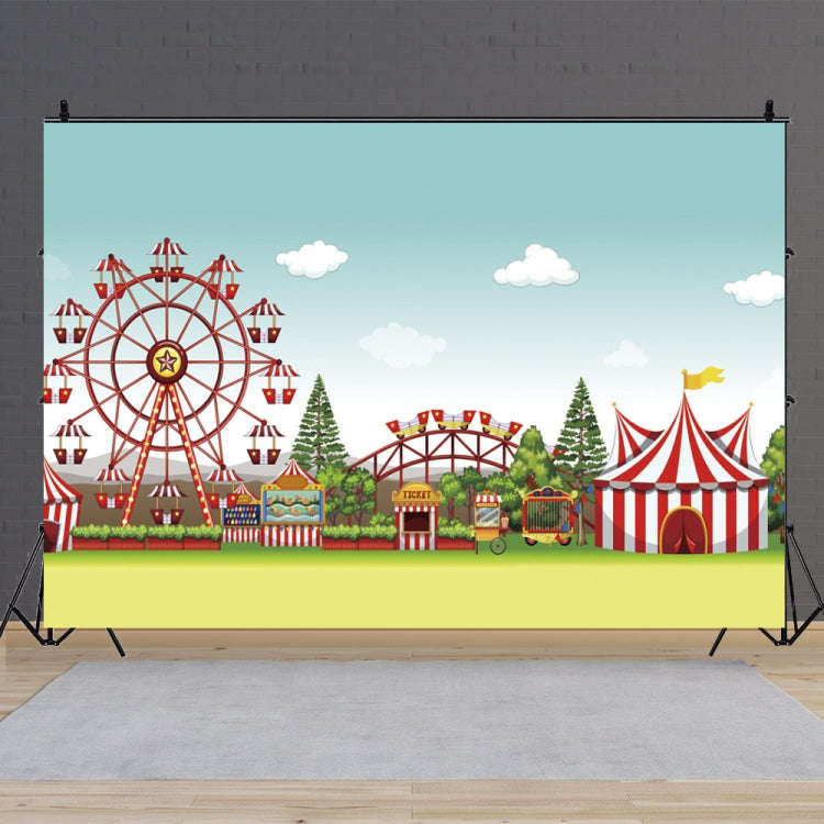 150 x 100cm Circus Amusement Park Ferris Wheel Photography Background Cloth(MDA08217)