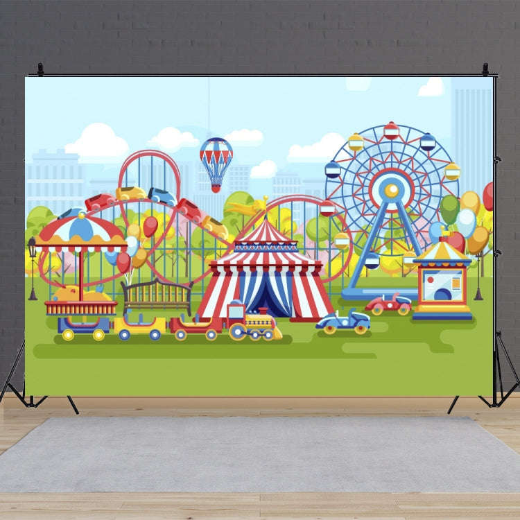 150 x 100cm Circus Amusement Park Ferris Wheel Photography Background Cloth(MDA18301)