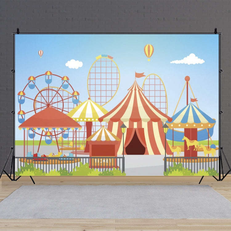 150 x 100cm Circus Amusement Park Ferris Wheel Photography Background Cloth(MDA40715)