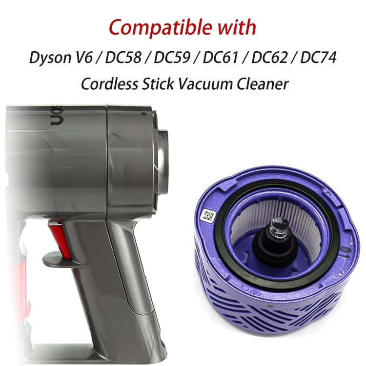 For Dyson V6 DC59/58/63/74 Vacuum Cleaner Accessories Motor Rear Cover + Rear Filter Element + Front
