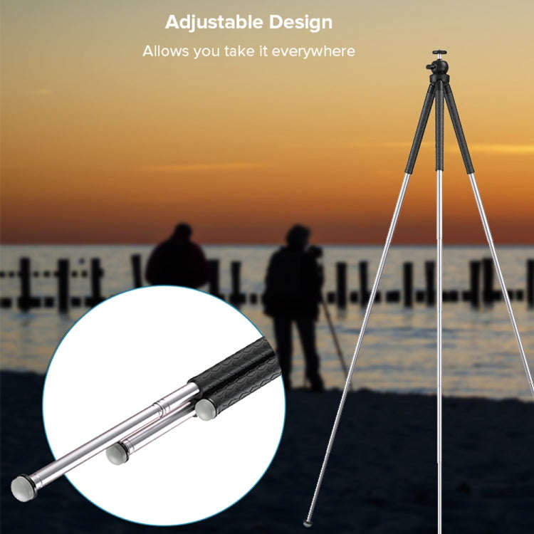 APEXEL APL-JJ09 Mobile Selfie Live Streaming Portable Stretch Telephoto Tripod(Black)
