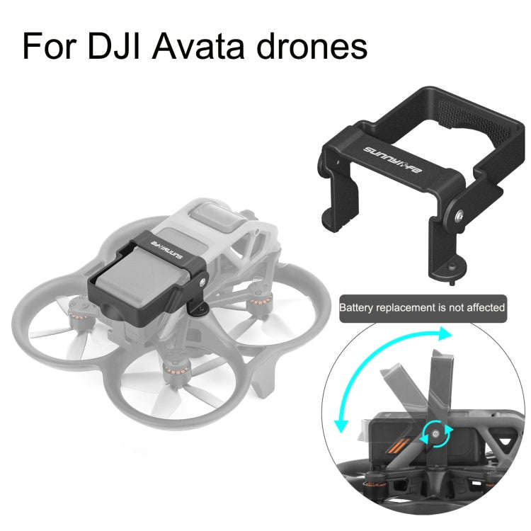 Sunnylife AT-DC503 For DJI Avata Battery Anti-Release Buckle Anti-Loose Falling Folding Buckle(Bl...