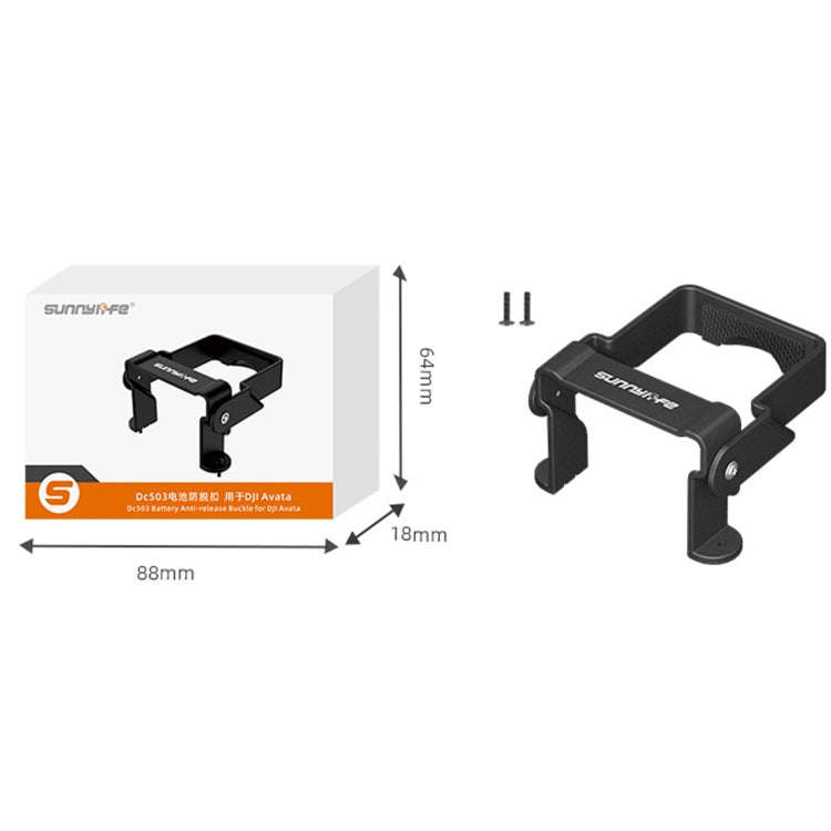 Sunnylife AT-DC503 For DJI Avata Battery Anti-Release Buckle Anti-Loose Falling Folding Buckle(Bl...