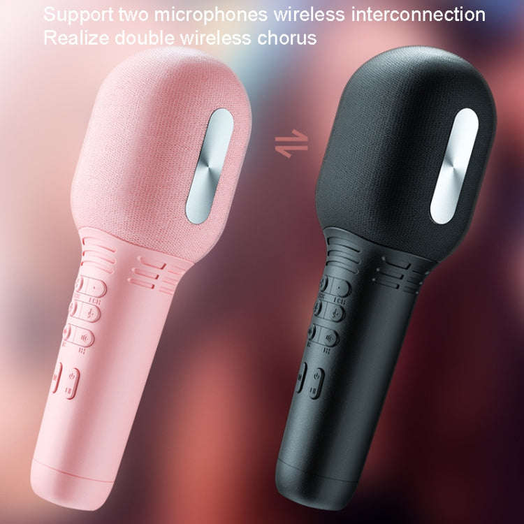 K9 Wireless Bluetooth Microphone Mobile Phone Sing Microphone(Pink)