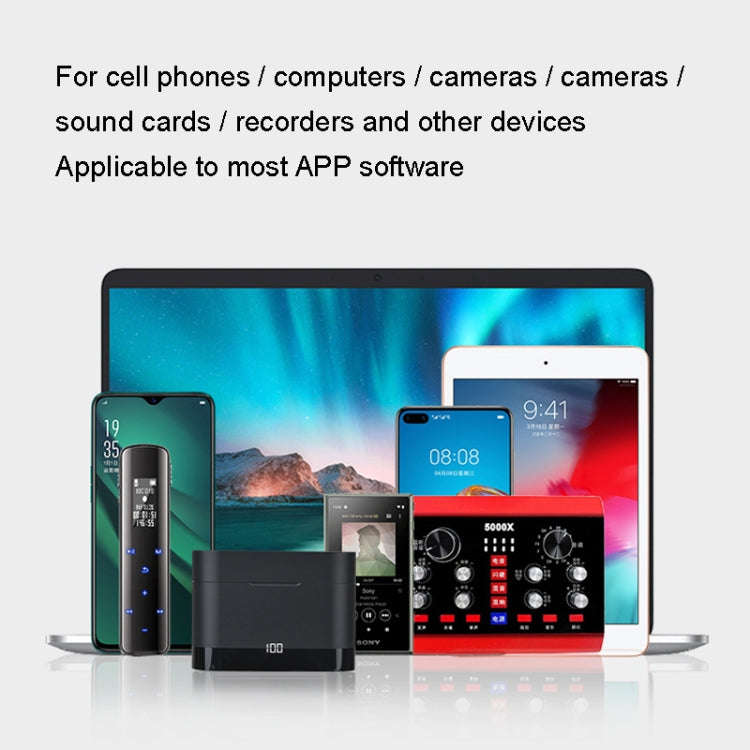 1 In 2 Wireless Collar Wheat With Charging Warehouse Phone Live Broadcast Interview Noise Reducti...