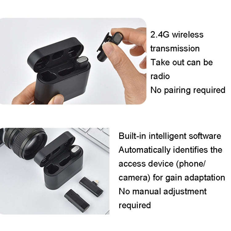 1 In 2 Wireless Collar Wheat With Charging Warehouse Phone Live Broadcast Interview Noise Reducti...