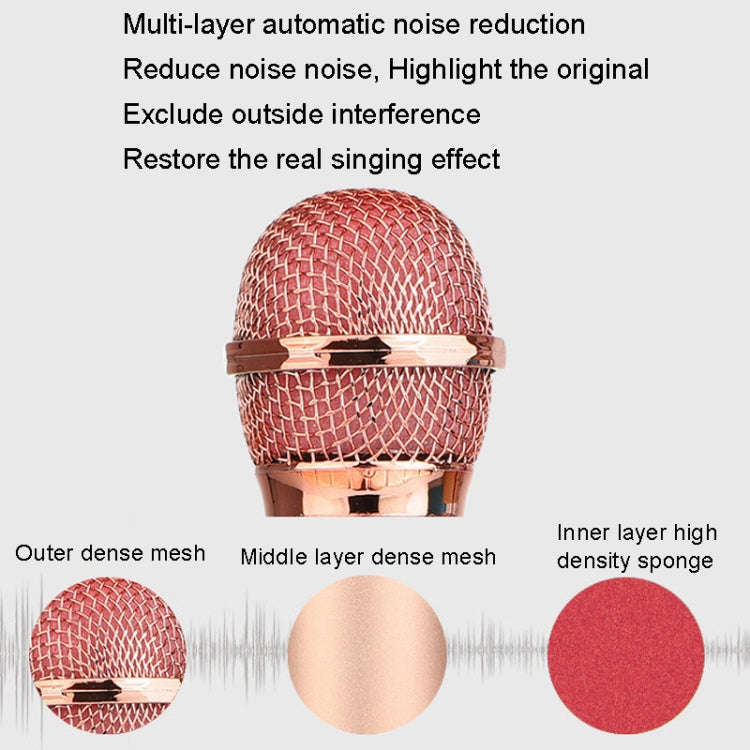 WS-858L LED Light Flashing Wireless Capacitance Microphone Comes With Audio Mobile Phone Bluetoon...