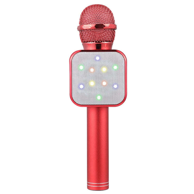 WS-1818 LED Light Flashing Microphone Self-contained Audio Bluetooth Wireless Microphone(Red)