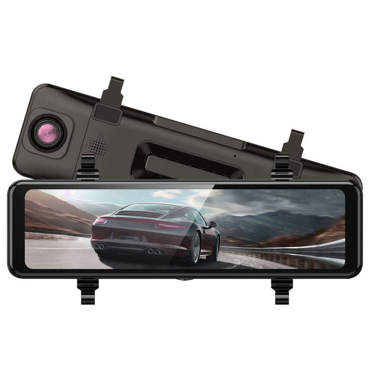 Anytek Q8 4K HD Large Screen Car Recorder Double Record Reversing Image Rear View Mirror Night Vi...
