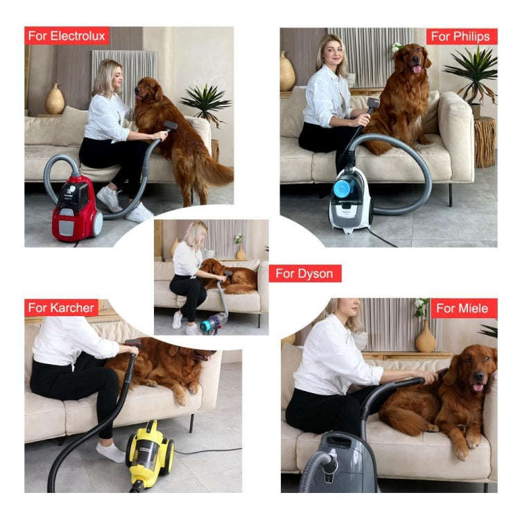 For Dyson Vacuum Cleaner Pet Hair Removal Brush Set, Spec: With V8 Adapter