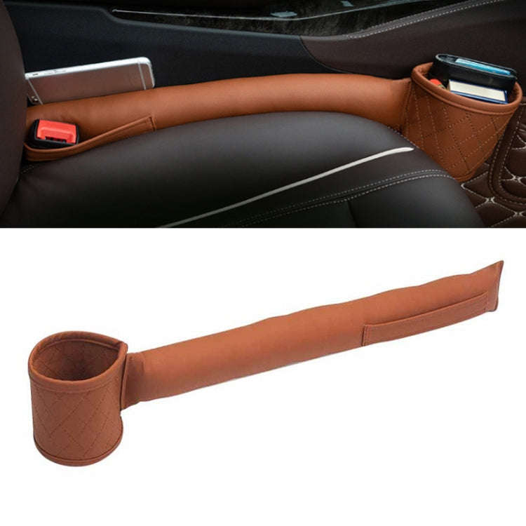 Car Seat Gap Leak-Proof Plugs Debris Storage Bag, Color: Brown Principal Driver