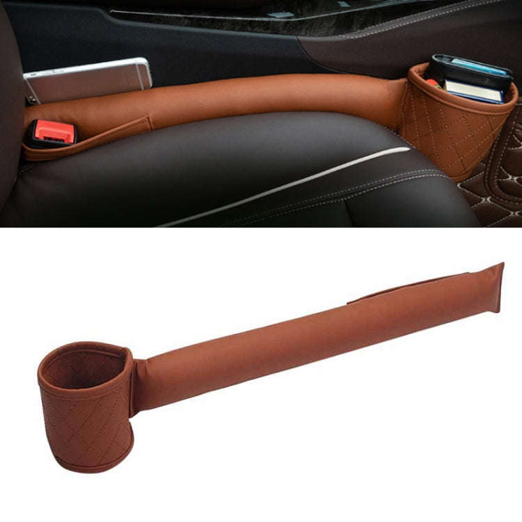Car Seat Gap Leak-Proof Plugs Debris Storage Bag, Color: Brown Co-pilot