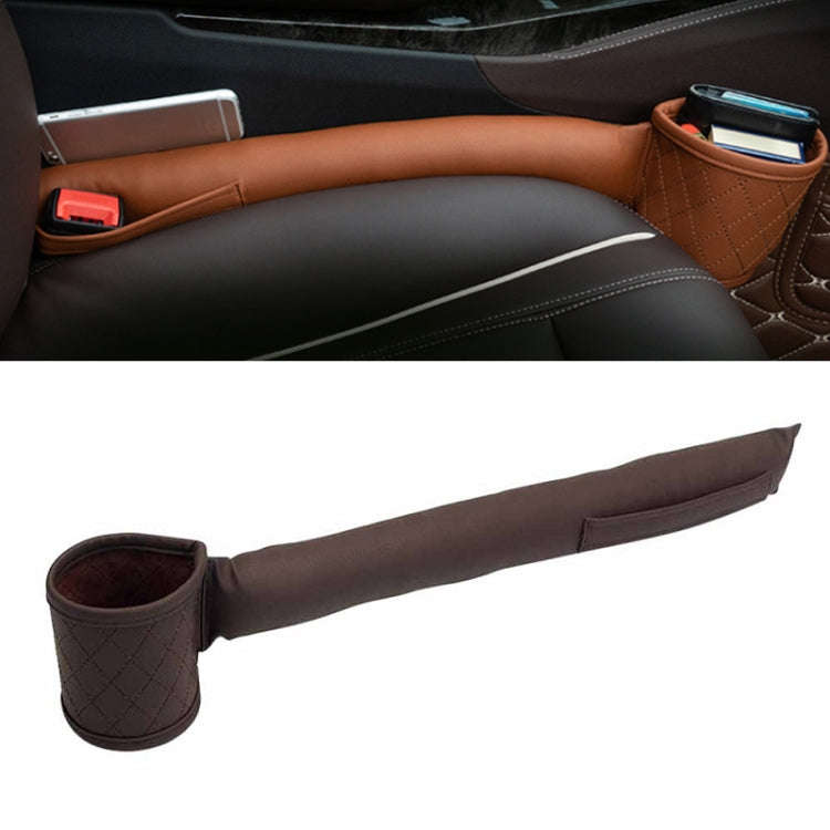 Car Seat Gap Leak-Proof Plugs Debris Storage Bag, Color: Dark Brown Principal Driver