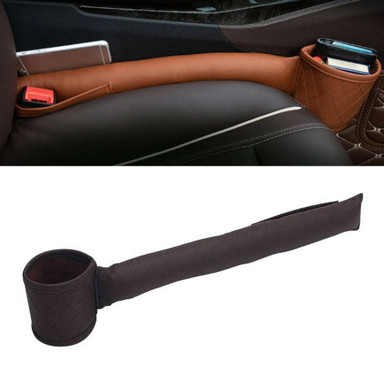 Car Seat Gap Leak-Proof Plugs Debris Storage Bag, Color: Dark Brown Co-pilot