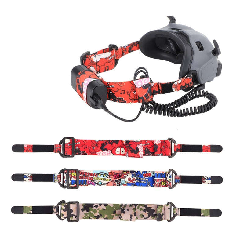 Sunnylife TD487 For DJI Avata / FPV Goggles V2 Color Headband Fixed Elastic Strap(Graffiti)