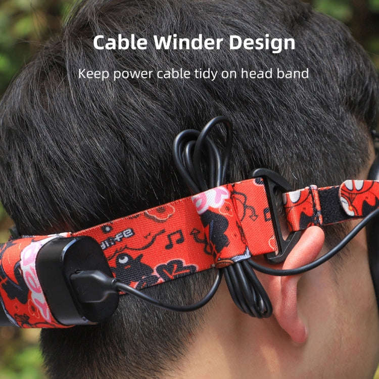 Sunnylife TD487 For DJI Avata / FPV Goggles V2 Color Headband Fixed Elastic Strap(Red)