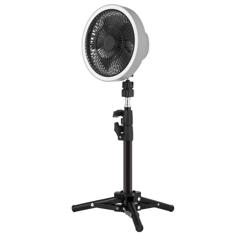 ZK-01 7 Inch Outdoor Camping LED Light Tripod Fan Portable Multifunctional Power Bank Hanging Fan...