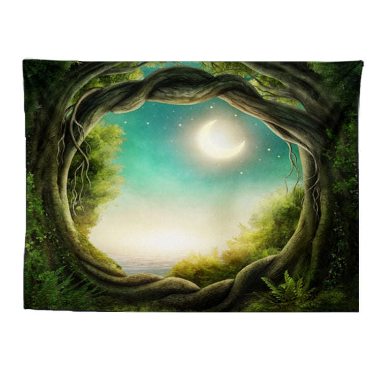 Dream Forest Series Party Banquet Decoration Tapestry Photography Background Cloth, Size: 100x75c...