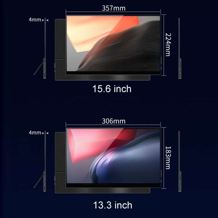 13.3 inch Touch Version 4K Portable External Extended Screen Display For Switch/PS5/Mobile Phone/...