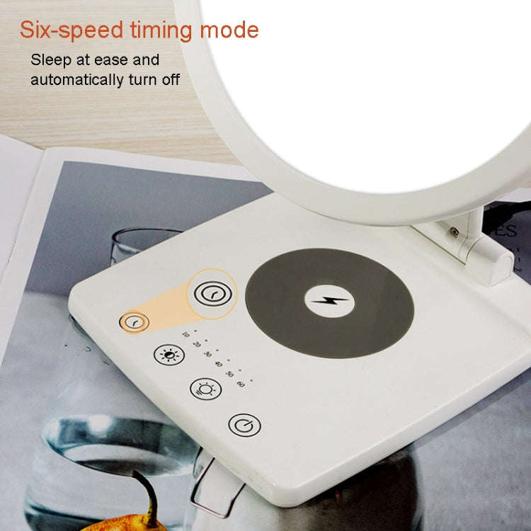 Wireless Charger SAD Therapy Light Intelligent Timing Emotional Physiotherapy Light(EU Plug)