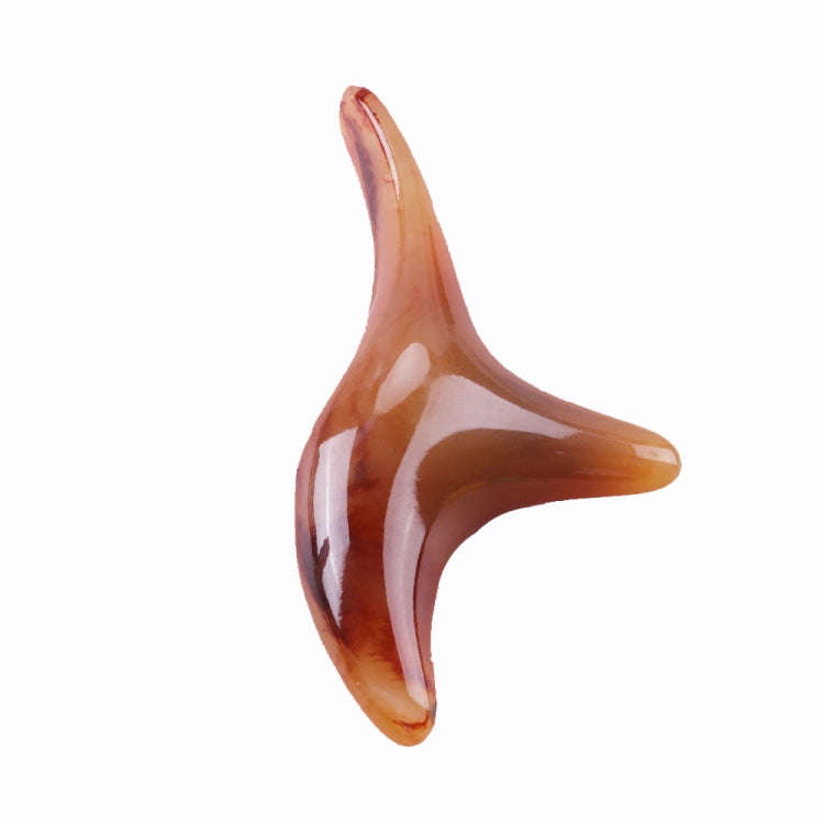 Secret Wax Triangle Sparrow Massager Point Pressing Point Meridian Stick(Amber)