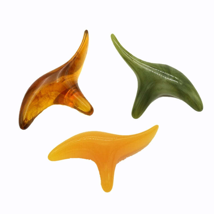 Secret Wax Triangle Sparrow Massager Point Pressing Point Meridian Stick(Orange)