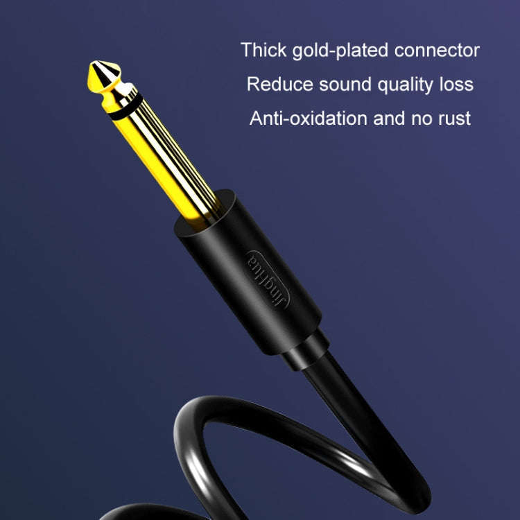 10m JINGHUA 6.5mm Audio Cable Male to Male Microphone Instrument Tuning Cable