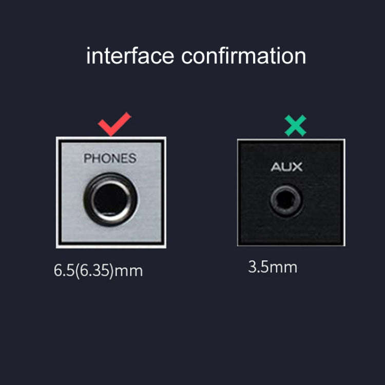 1.5m JINGHUA 6.5mm Audio Cable Male to Male Microphone Instrument Tuning Cable