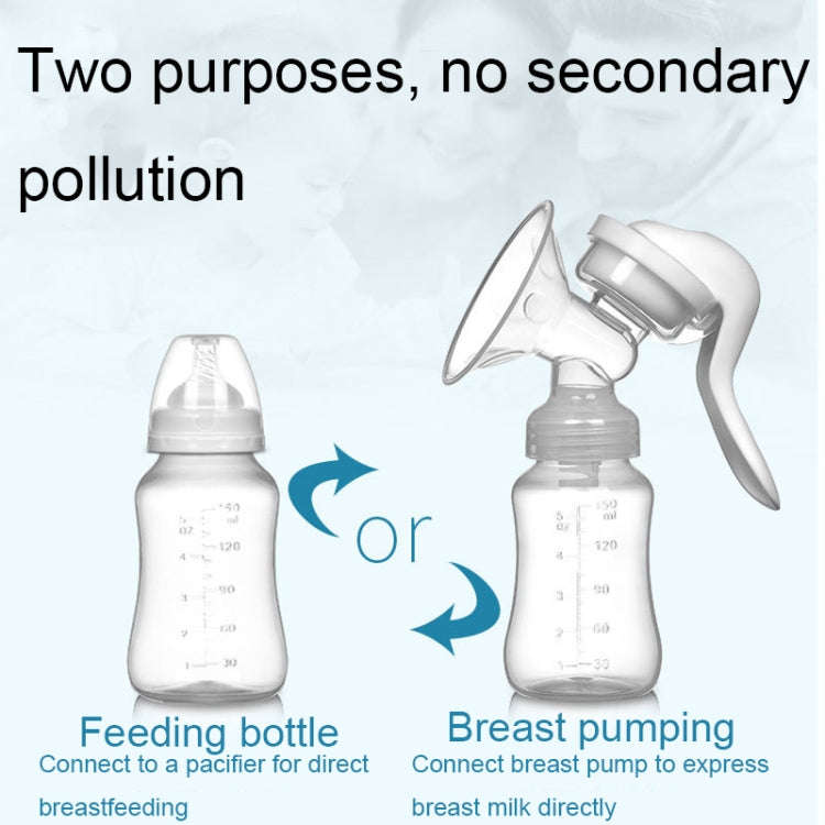 Adjustable Force Breast Pump 2 in 1 Manual Breast Pump Maternity Products(White)