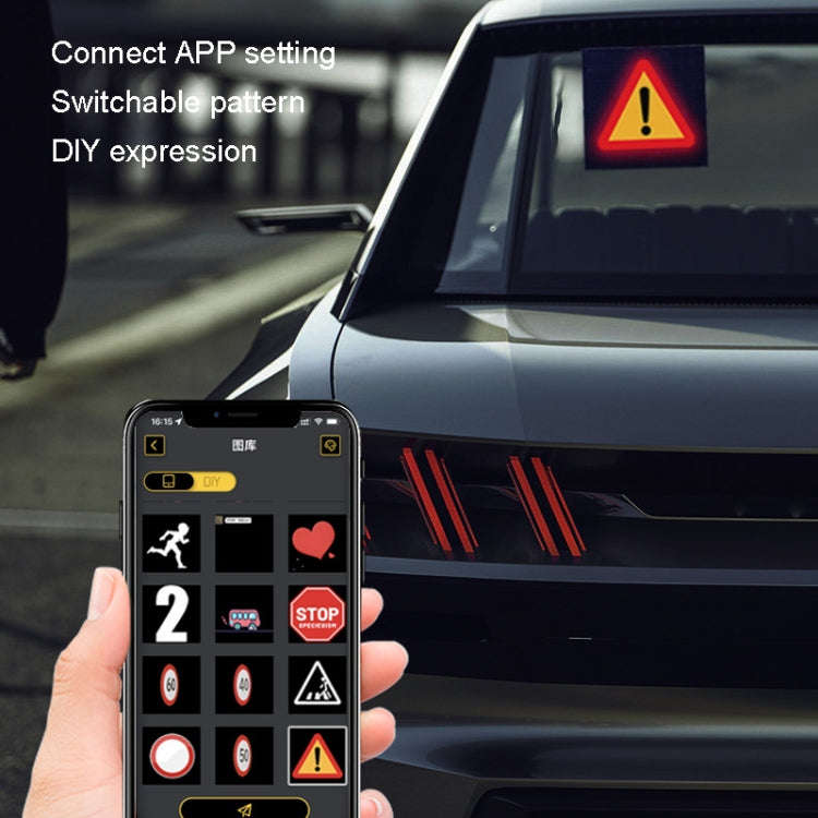 LED Dynamic Emoticon Car Bluetooth Display Screen 5V USB Interface