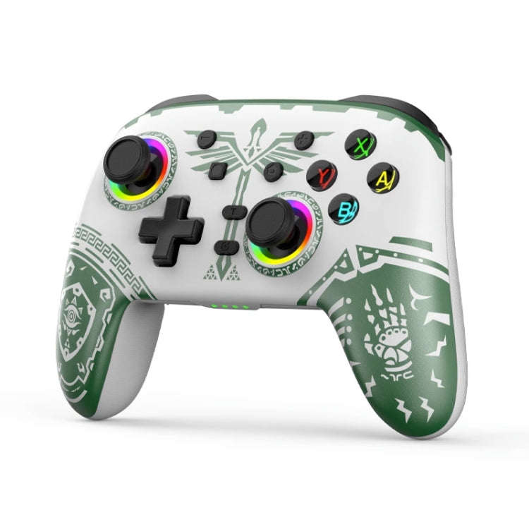 Wireless Bluetooth Somatosensory Vibration Gamepad for Nintendo Switch/Switch PRO, Color: White G...