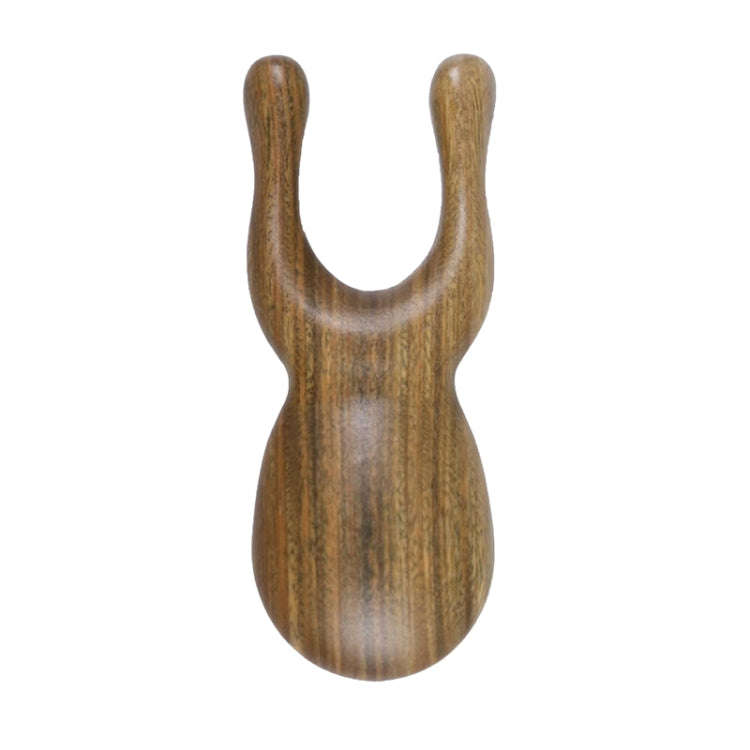 Gold Sandalwood Solid Wood Massage Eye Scraping And Nose Massage, Color Random Delivery