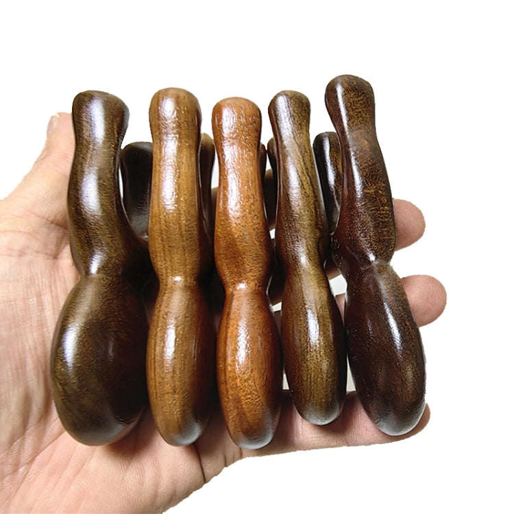 Gold Sandalwood Solid Wood Massage Eye Scraping And Nose Massage, Color Random Delivery