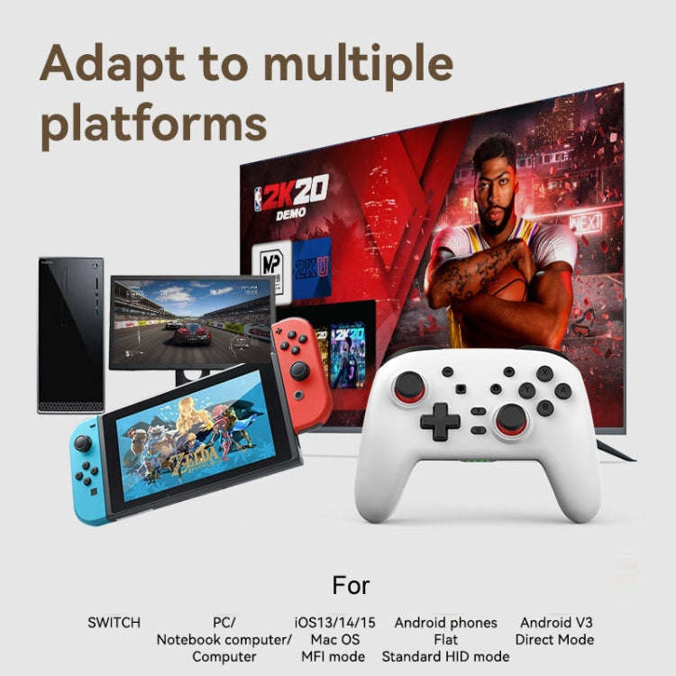 Wireless Bluetooth Somatosensory Vibration Gamepad For Nintendo Switch/Switch PRO(S07 Black)