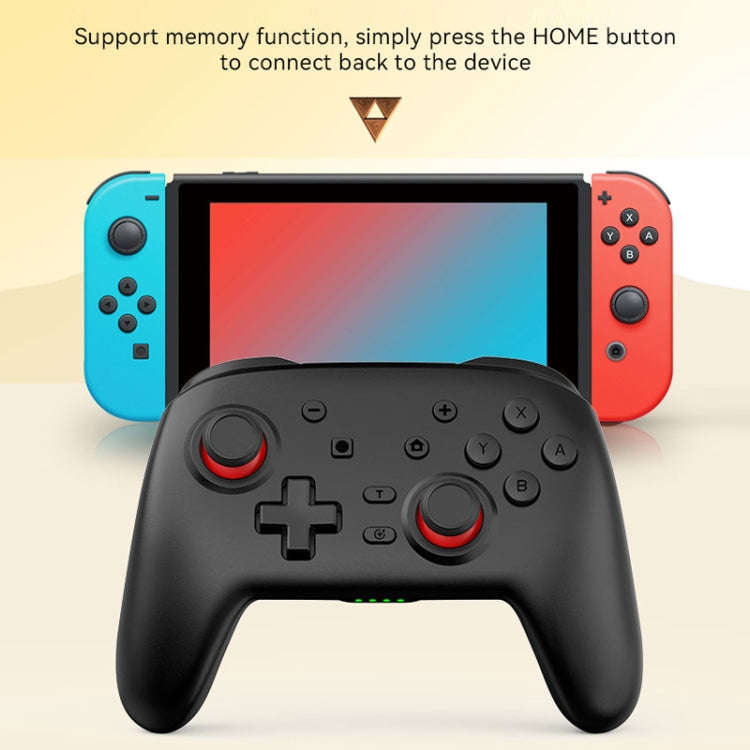 Wireless Bluetooth Somatosensory Vibration Gamepad For Nintendo Switch/Switch PRO(S07 Black)