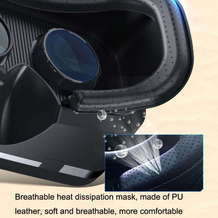 3D Virtual Reality Gaming Glasses Immersive VR Smart Glasses(Black)