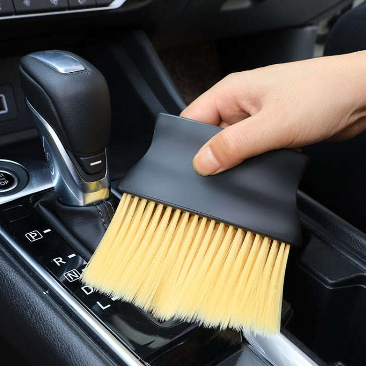 Car Air Conditioning Outlet Cleaning Brush Ultra-Soft Auto Interior Detail Brus Yellow