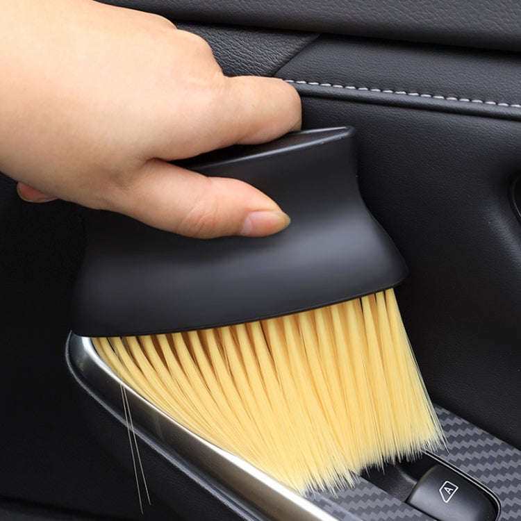 Car Air Conditioning Outlet Cleaning Brush Ultra-Soft Auto Interior Detail Brus Yellow