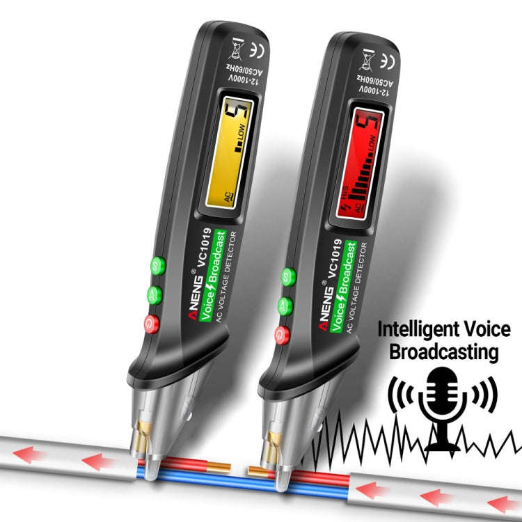 ANENG VC1019 Non-Contact Induction Electric Pen High-Precision Line Detection Breakpoint Voice Te...