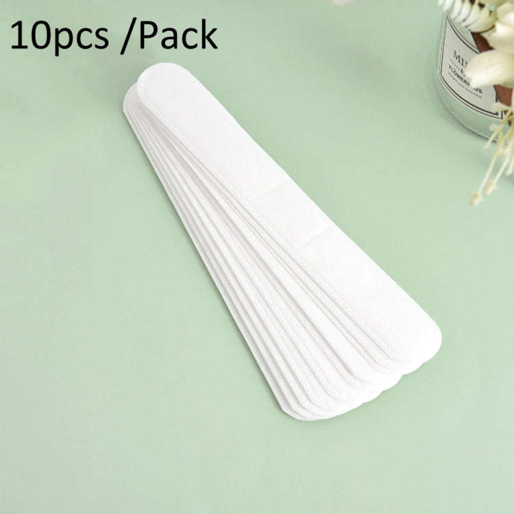 10pcs /Pack Disposable Hat Brim Stickers Shirt Collar Anti-Dirty Sweat-Absorbing Stickers(White)