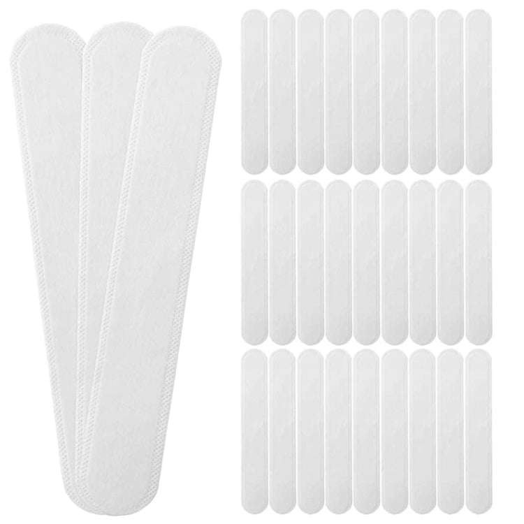 10pcs /Pack Disposable Hat Brim Stickers Shirt Collar Anti-Dirty Sweat-Absorbing Stickers(Black)