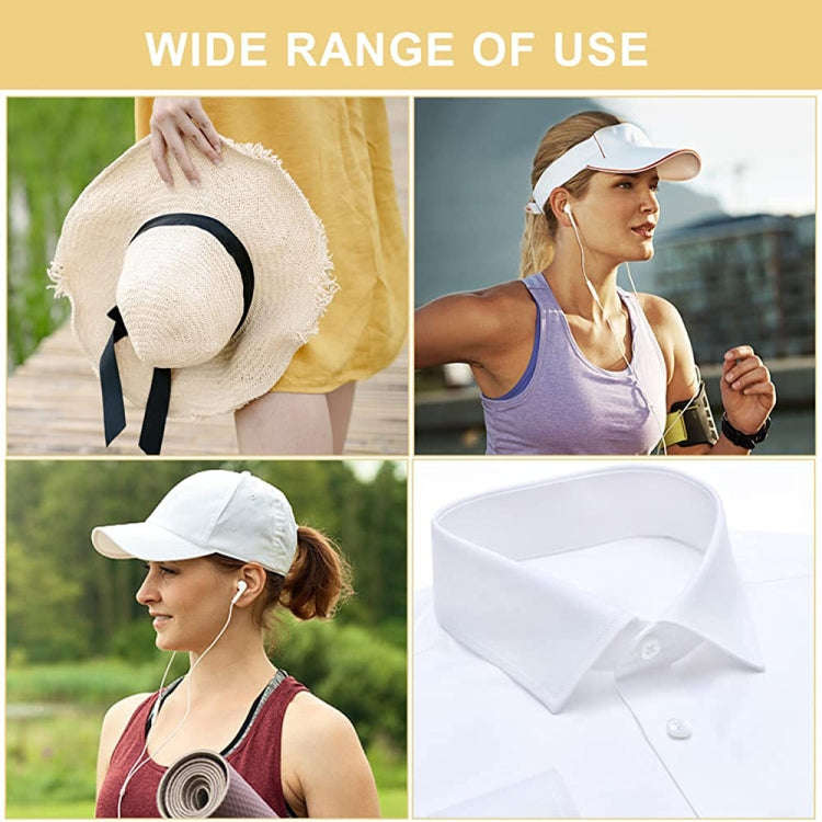 10pcs /Pack Disposable Self-Adhesive Sweat Pads T-Shirt Neck Collar Hat Absorbent Sticker 29cm