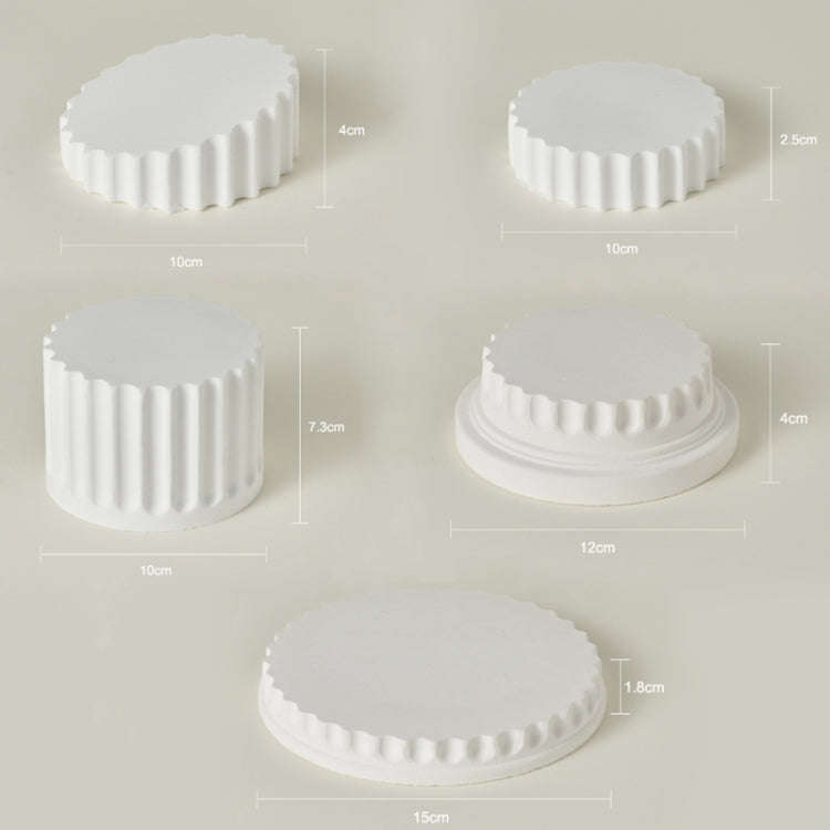 Roman Column Plaster Photography Props Still Life Ornament, Style: 5pcs/set
