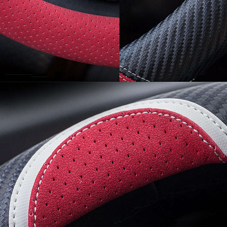 38cm Cute Rabbit Women Cartoon Car Steering Wheel Cover, Color: D Type Black