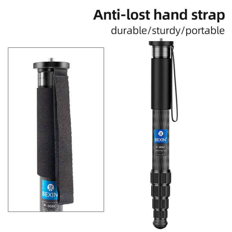 BEXIN P365CF-S Carbon Fiber Monopod Travel Shooting Mobile Phone Live Selfie Bracket Retractable ...