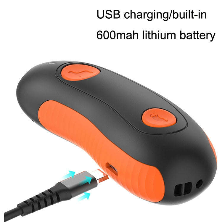 Ultrasonic Pet Trainer Handheld Sonic Dog Repeller Portable Electronic Dog Trainer(Orange)