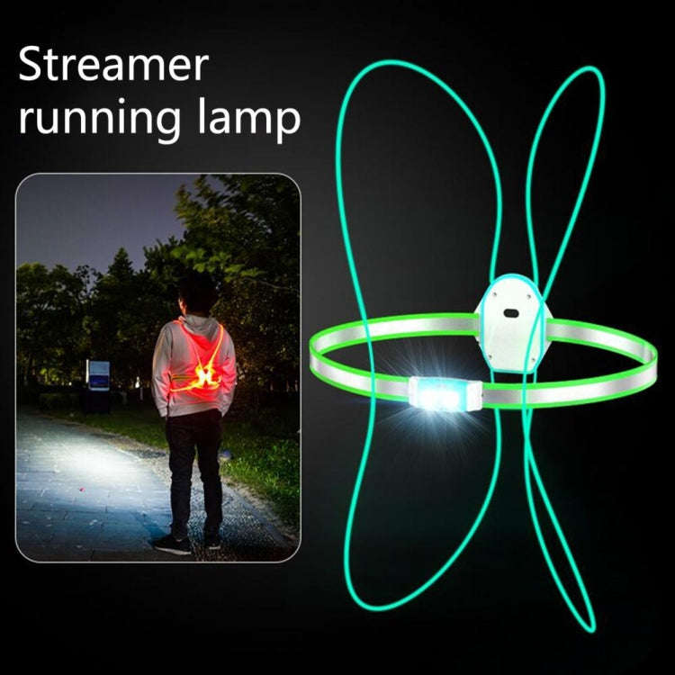 USB Rechargeable Running Light Strap Chest Light(Blue)