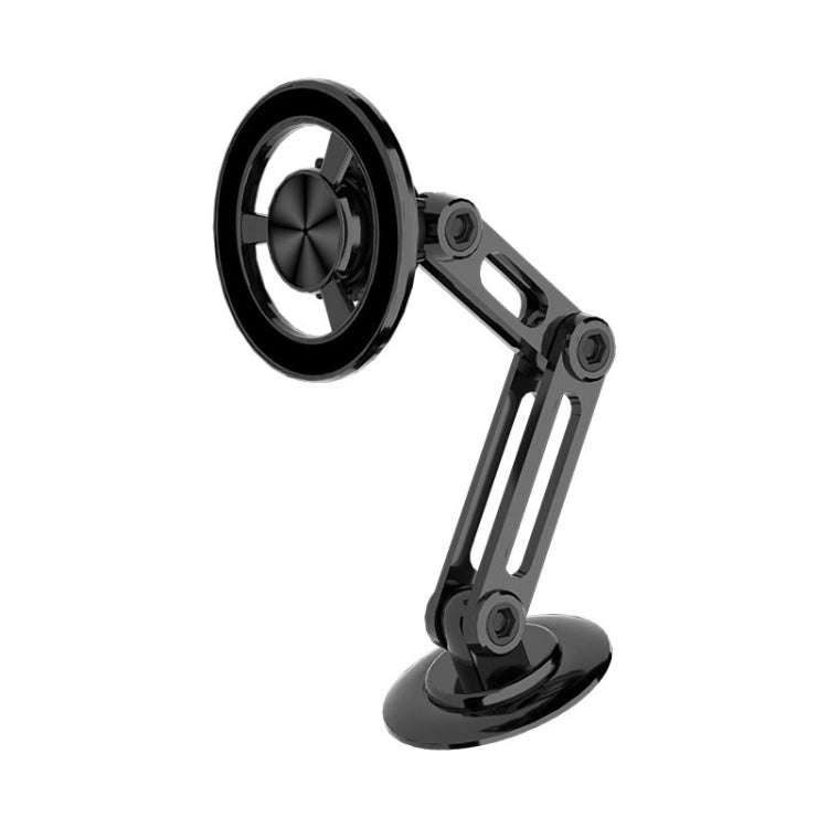 Magsafe Magnetic Mobile Phone Bracket Metal Car Navigation Folding Bracket(Black)